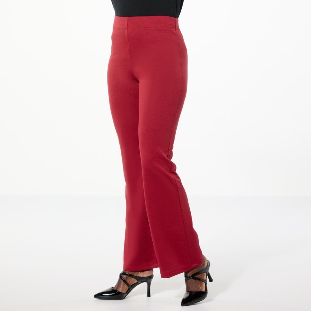 IMAN Global Chic Ponte Knit Bootcut Pant size 1X